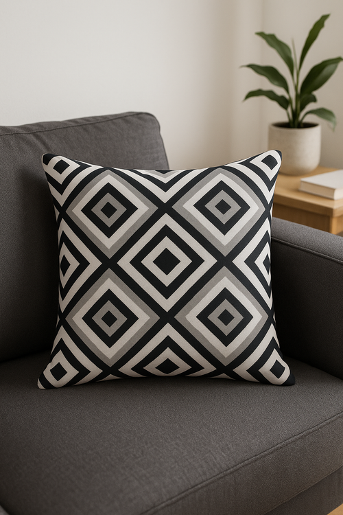 housse de coussin imperméable imprimée pour extérieur jardin terrasse - vue 2 sur 2