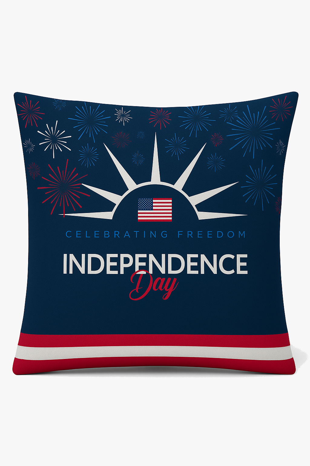 housse de coussin imprimée love usa pour célébrer l'indépendance américaine