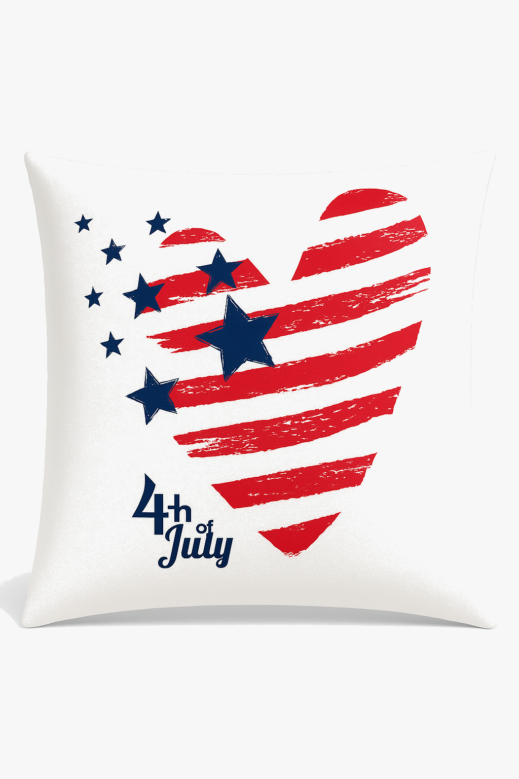 housse de coussin imprimée love usa pour le jour de l'indépendance