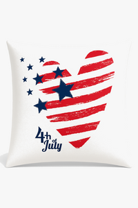 housse de coussin imprimée love usa pour le jour de l'indépendance
