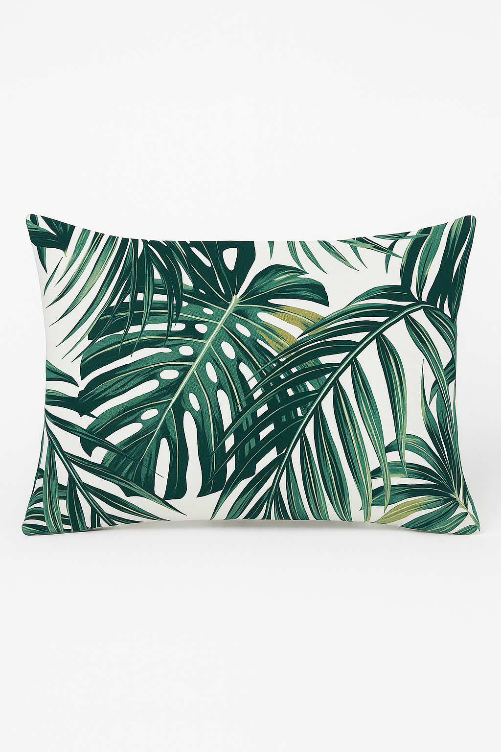 housse de coussin imprimée fleurs tropicales 30 x 50 cm