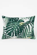 housse de coussin imprimée fleurs tropicales 30 x 50 cm
