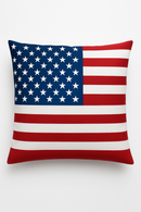 housse de coussin imprimée love usa pour le jour de l'indépendance
