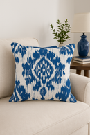 housse de coussin moderne géométrique bleu marine pour salon