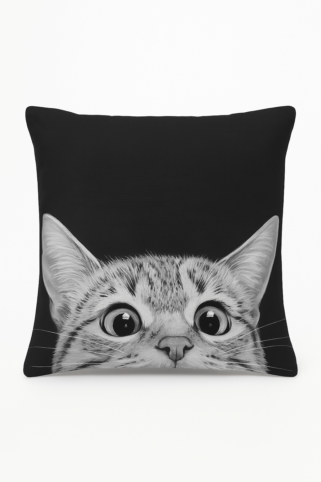 housse de coussin moderne géométrique noir et blanc