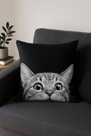 housse de coussin moderne géométrique noir et blanc