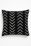 housse de coussin moderne géométrique noir et blanc