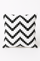 housse de coussin moderne noir et blanc géométrique décorative