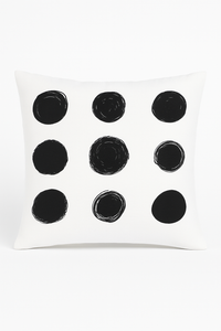 housse de coussin moderne noir et blanc géométrique décorative