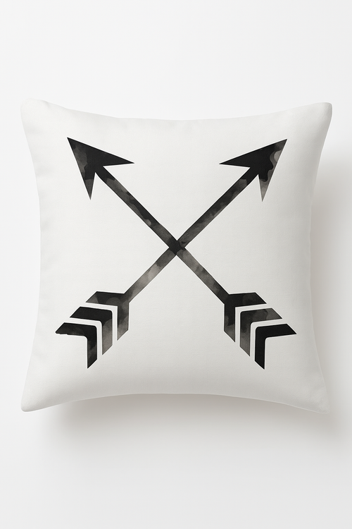 housse de coussin moderne noir et blanc géométrique décorative
