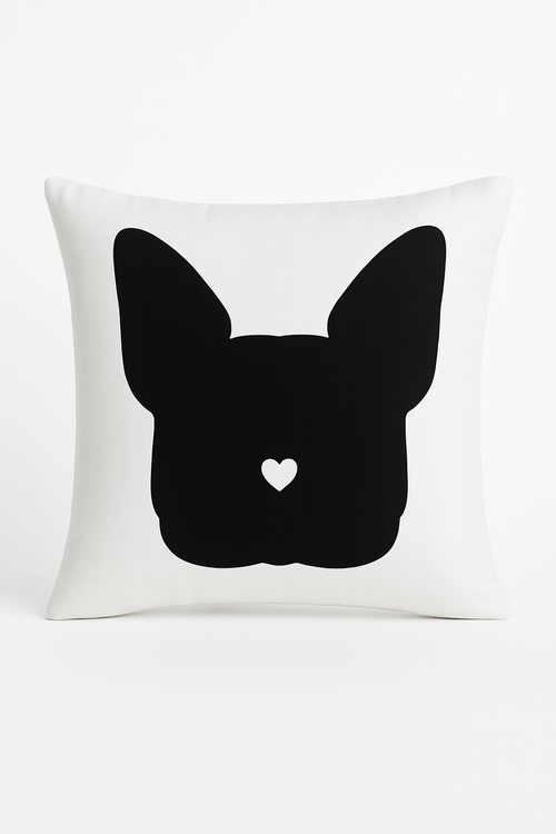 housse de coussin moderne noir et blanc géométrique décorative