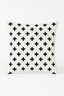 housse de coussin moderne noir et blanc géométrique décorative