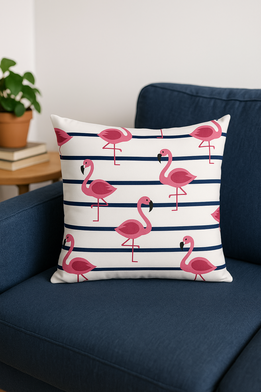 housse de coussin motif flamant rose pour un style tropical - vue 2 sur 2