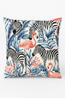 housse de coussin motif flamant rose pour une touche décorative