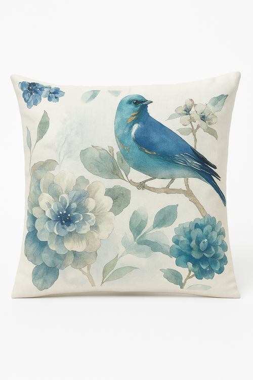 housse de coussin motif floral ginkgo pour canapé et lit