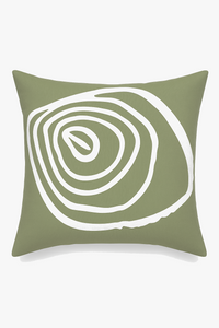 housse de coussin à motif floral vert abstrait imprimé