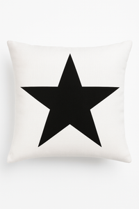 housse de coussin noir et blanc géométrique moderne décorative