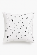 housse de coussin noire et blanche design géométrique moderne