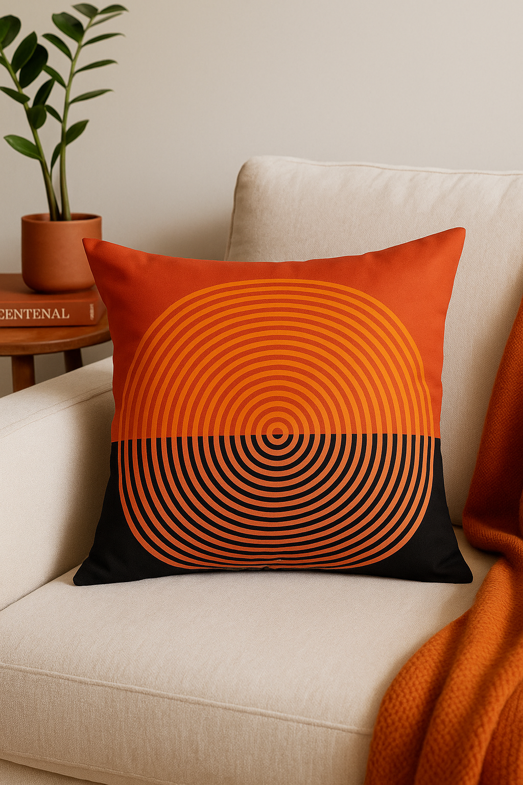 housse de coussin nordique abstraite pour salon élégant - vue 2 sur 2