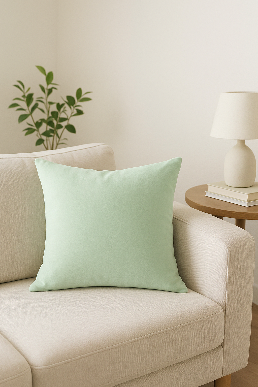 housse de coussin personnalisée en peluche douce minimaliste - vue 2 sur 2