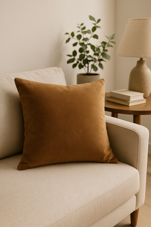housse de coussin personnalisée en peluche douce minimaliste 40 à 70 cm - vue 2 sur 2