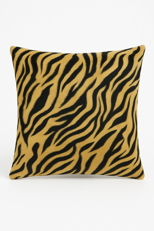 housse de coussin personnalisée en peluche motif léopard 35 à 60 cm