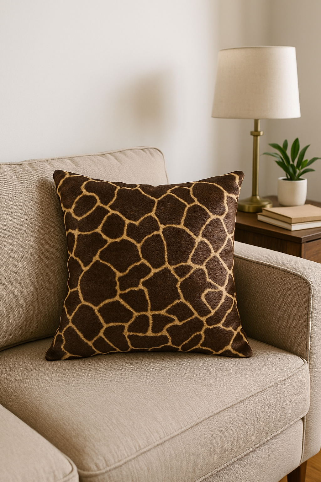 housse de coussin personnalisée motif léopard peluche douce 35 à 60 cm - vue 2 sur 2