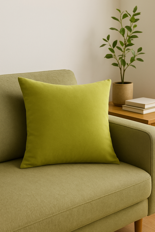 housse de coussin personnalisée style minimaliste en peluche ultra douce - vue 2 sur 2