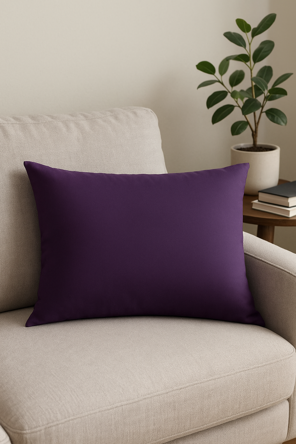 housse de coussin rayée en sergé de coton 48x74 50x70 50x152 cm - vue 2 sur 2