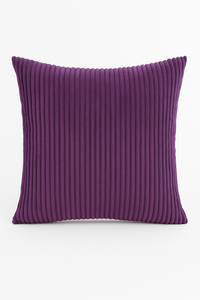 housse de coussin rayée en velours côtelé personnalisée grande taille