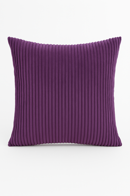 housse de coussin rayée en velours côtelé personnalisée grande taille