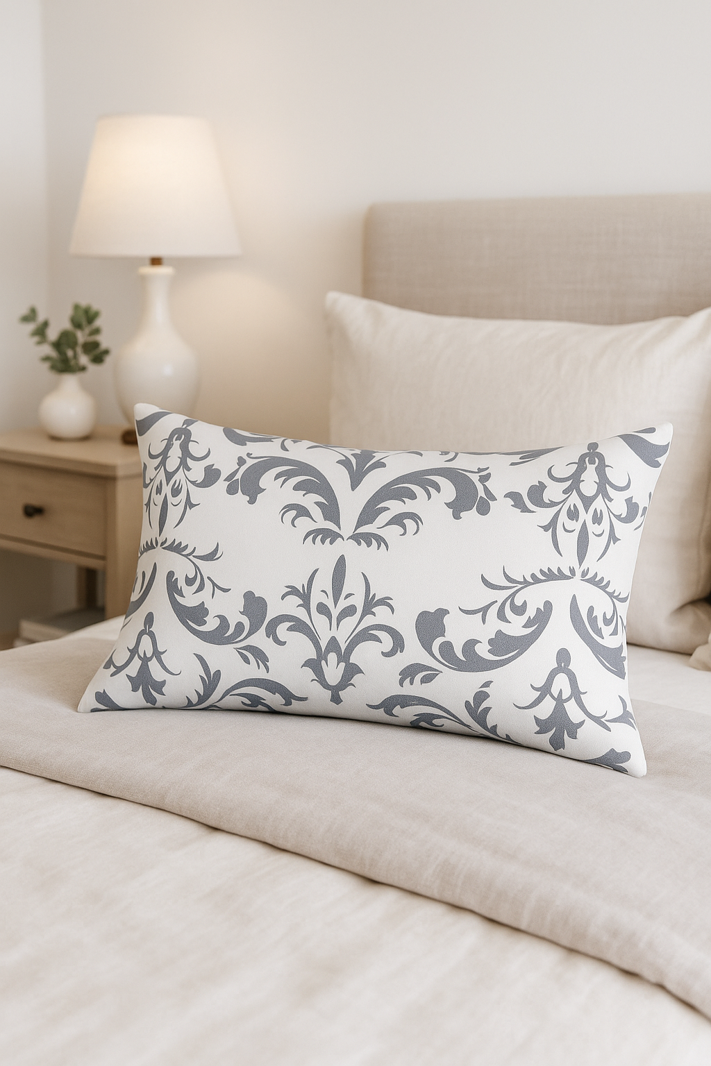 housse de coussin rectangle polyester mandala géométrique 30 x 50 cm - vue 2 sur 2