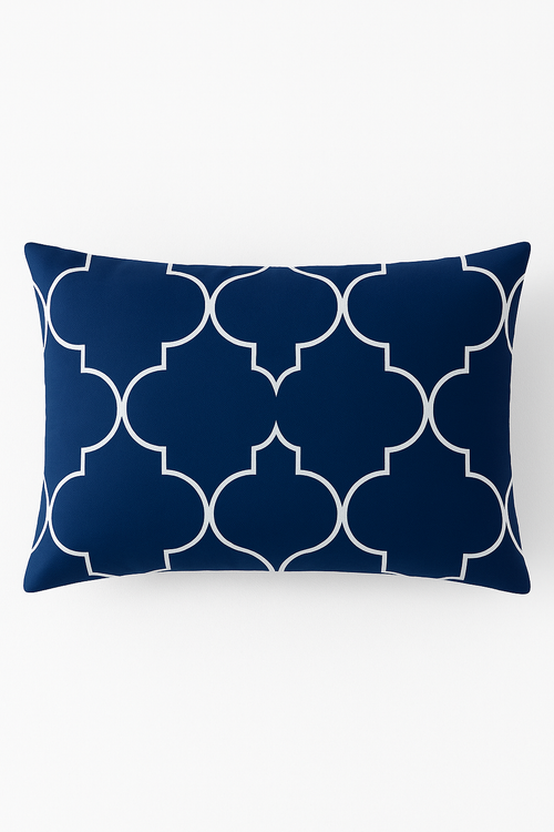 housse de coussin rectangle polyester motif mandala géométrique élégant