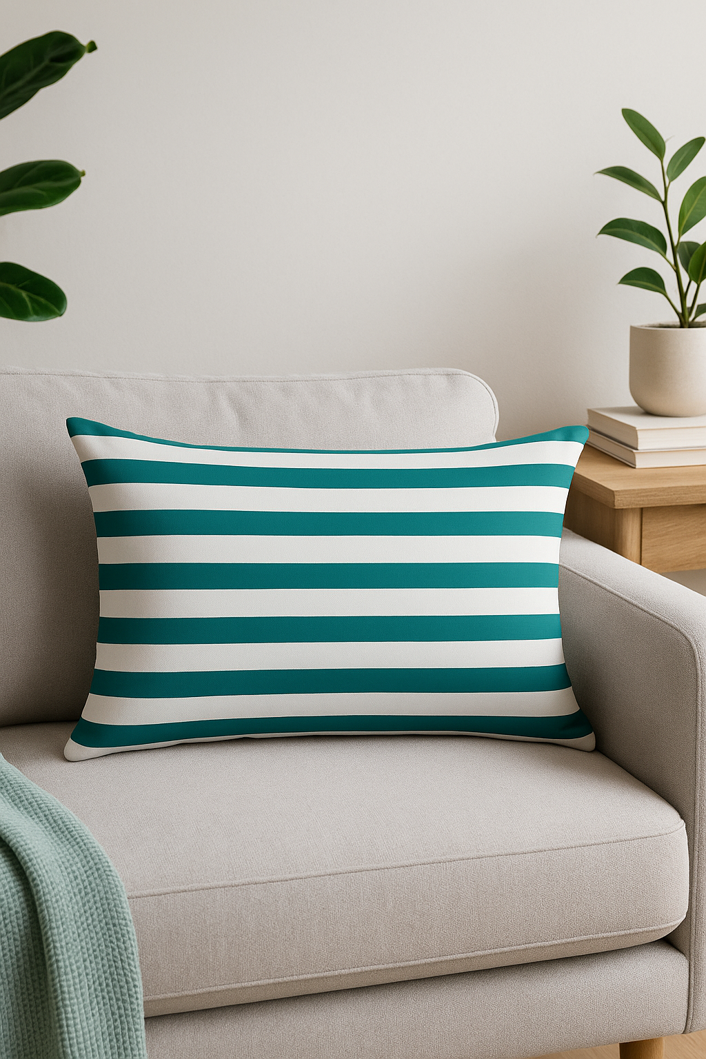 housse de coussin rectangulaire à motifs géométriques colorés 30 x 50 cm - vue 2 sur 2