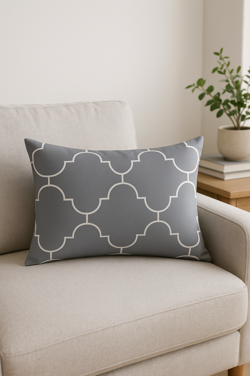 housse de coussin rectangulaire en polyester motif mandala élégant 30x50 cm - vue 2 sur 2