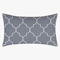 housse de coussin rectangulaire en polyester motif mandala élégant 30x50 cm