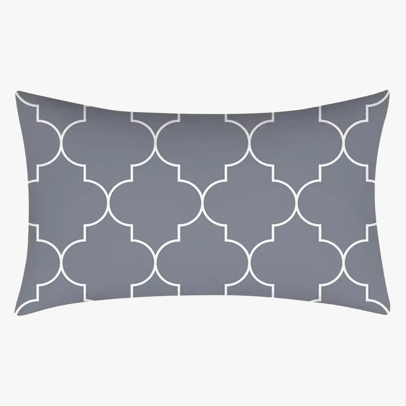 housse de coussin rectangulaire en polyester motif mandala élégant 30x50 cm