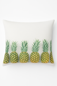 housse de coussin rectangulaire fleurs tropicales 30x50 cm décorative