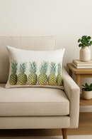 housse de coussin rectangulaire fleurs tropicales 30x50 cm décorative