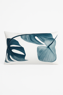housse de coussin rectangulaire imprimée fleurs tropicales 30 x 50 cm