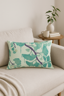 housse de coussin rectangulaire imprimée fleurs tropicales 30 x 50 cm