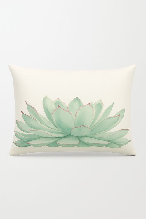 housse de coussin rectangulaire imprimée fleurs tropicales 30x50 cm