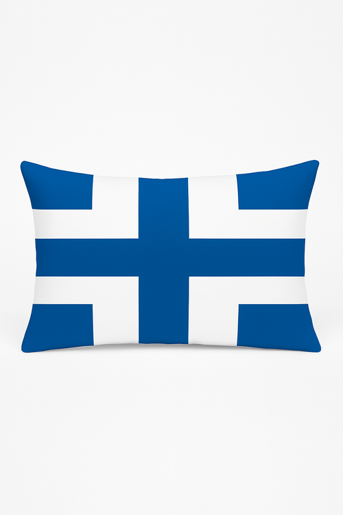 housse de coussin rectangulaire motif animaux marins bleus 30 x 50 cm