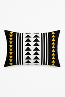 housse de coussin rectangulaire motif géométrique nordique coloré 30x50 cm
