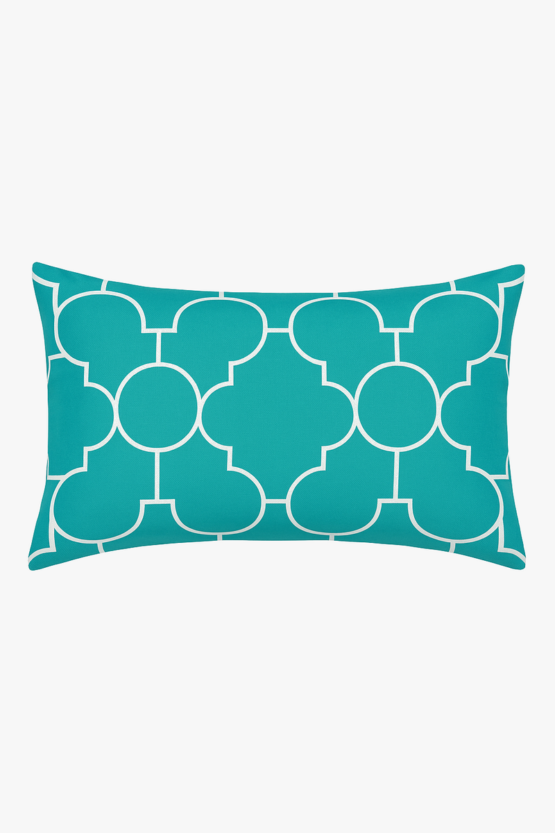 housse de coussin rectangulaire motif mandala géométrique élégant 30x50 cm