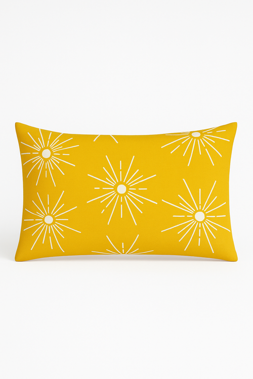 housse de coussin rectangulaire motif mandala géométrique 30x50 cm