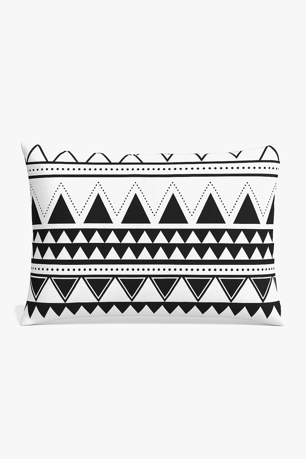 housse de coussin rectangulaire motif marbré noir et blanc 30 x 50 cm