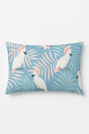 housse de coussin rectangulaire motif tropical vert 30 x 50 cm