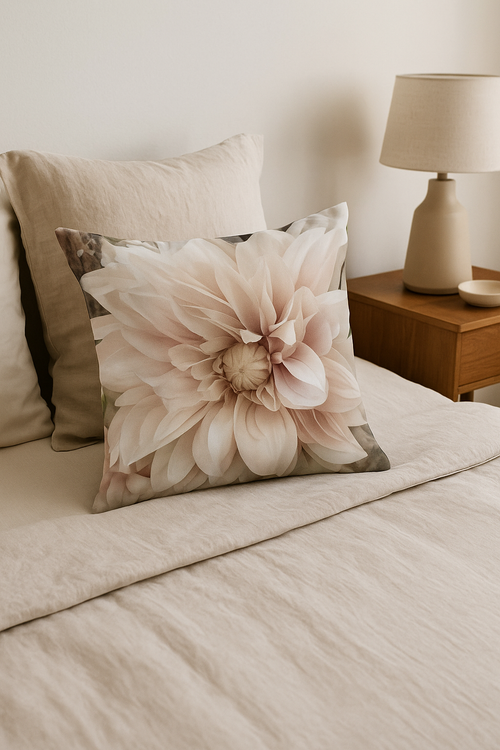 housse de coussin rose motif nordique pour décoration élégante - vue 2 sur 2