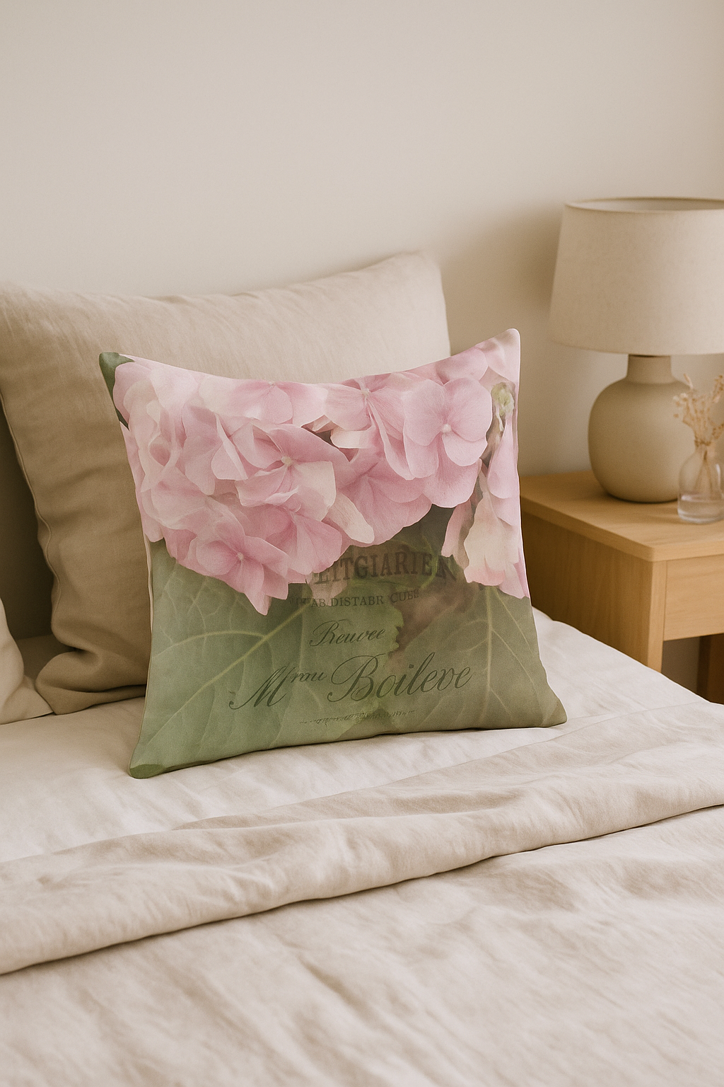 housse de coussin rose motif nordique pour décoration élégante - vue 2 sur 2